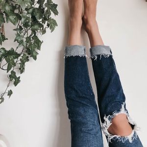 Free People Ripped Jeans ☁️ Skinny, Size 28